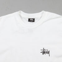 Stussy Basic Stussy Long Sleeve T-Shirt - White thumbnail