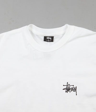 Stussy Basic Stussy Long Sleeve T-Shirt - White