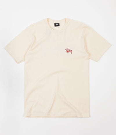 Stussy Basic Stussy T-Shirt - Natural / Red