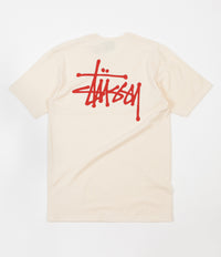 Stussy Basic Stussy T-Shirt - Natural / Red