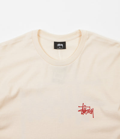 Stussy Basic Stussy T-Shirt - Natural / Red