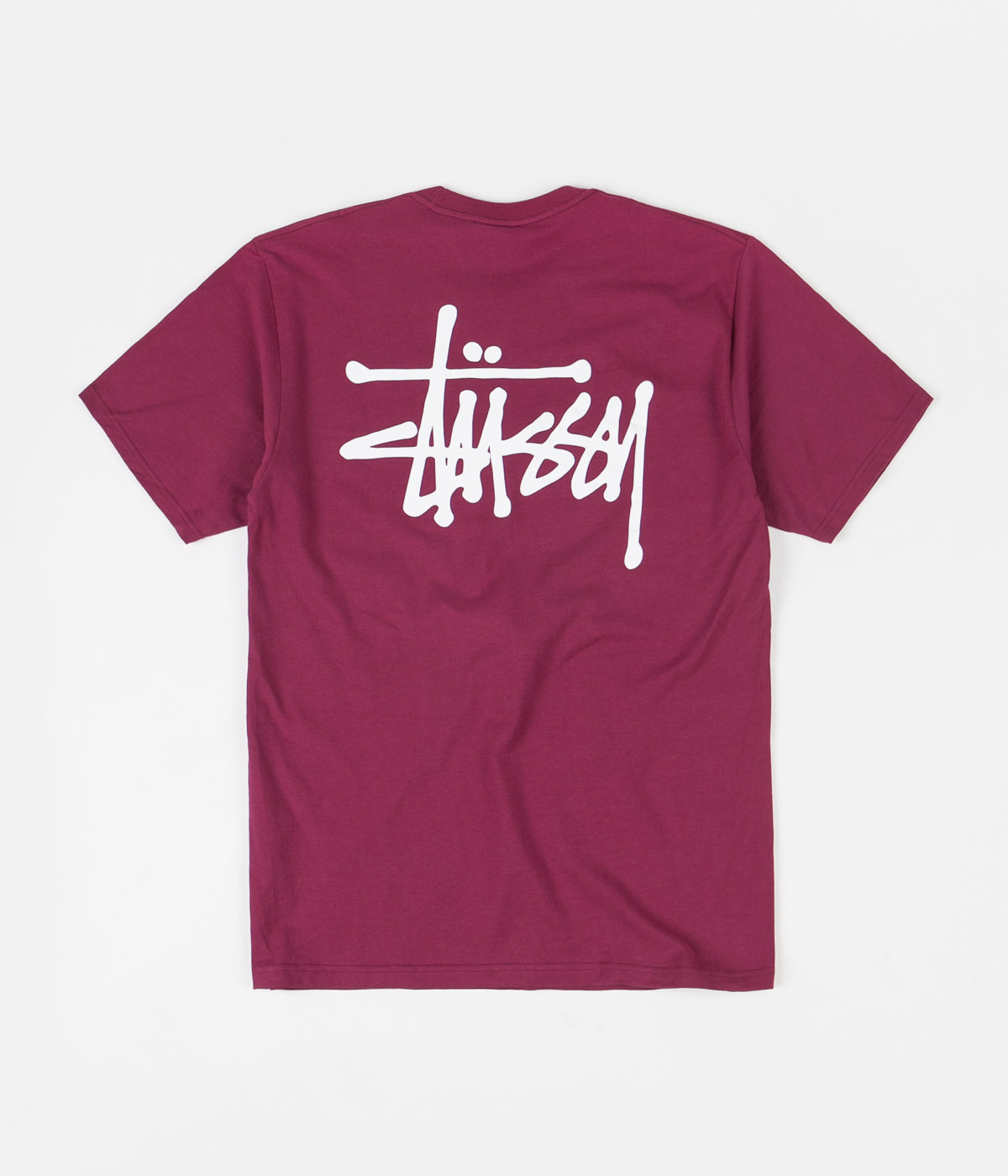 Stussy Basic Stussy T-Shirt - Wine | Flatspot