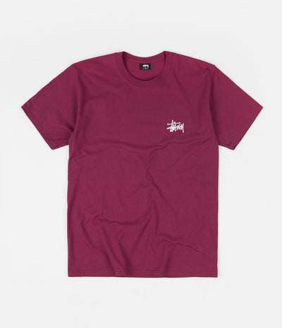 Stussy Basic Stussy T-Shirt - Wine