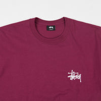 Stussy Basic Stussy T-Shirt - Wine thumbnail