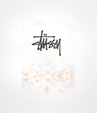 Stussy Basic Stussy Tie Dye T-Shirt - Natural / Orange