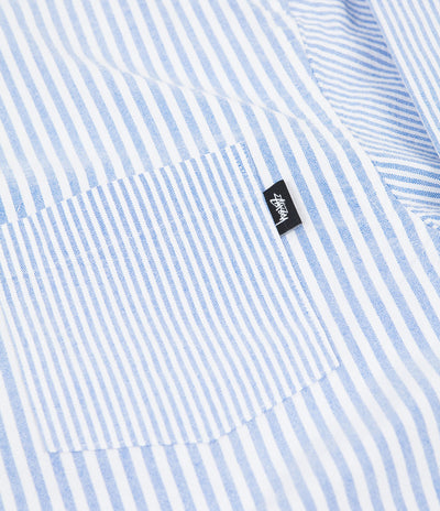 Stussy Big Button Oxford Shirt - Blue