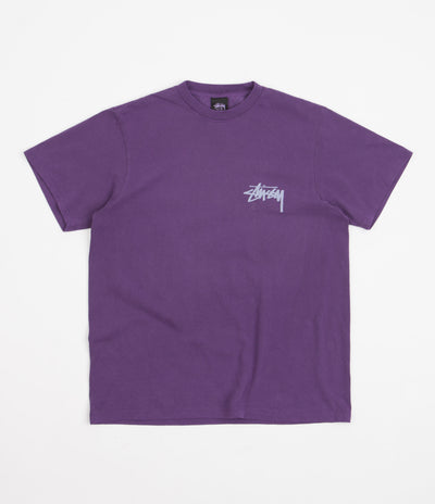 Stussy Big League Pigment Dyed T-Shirt - Purple