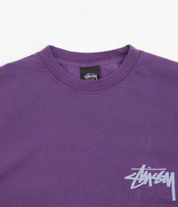 Stussy Big League Pigment Dyed T-Shirt - Purple | Flatspot