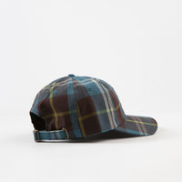 Stussy Big Logo Madras Plaid Low Pro Cap - Blue thumbnail