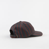 Stussy Big Logo Striped Low Pro Cap - Charcoal thumbnail