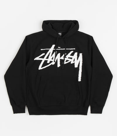 Stussy Big Stock Hoodie - Black