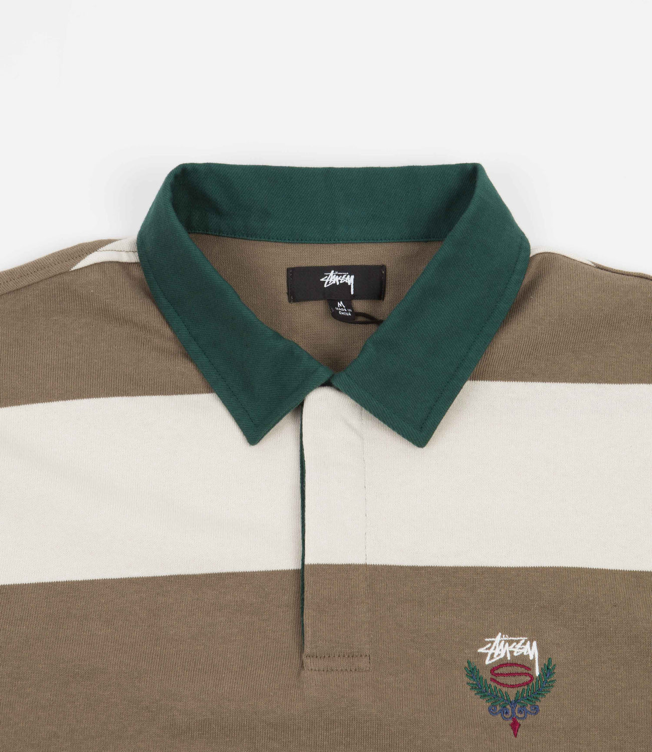 Stussy Big Stripe Rugby Shirt - Natural | Flatspot