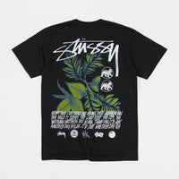 Stussy Bloom Pigment Dyed T-Shirt - Black thumbnail