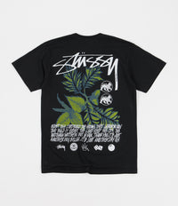 Stussy Bloom Pigment Dyed T-Shirt - Black