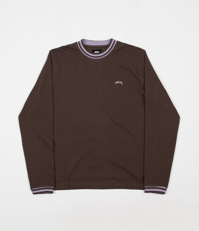 Stussy Brody Long Sleeve T-Shirt - Brown