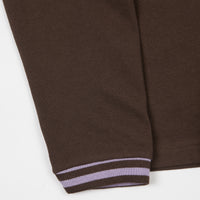 Stussy Brody Long Sleeve T-Shirt - Brown thumbnail