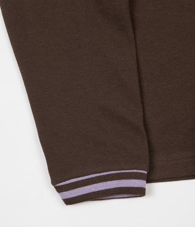 Stussy Brody Long Sleeve T-Shirt - Brown