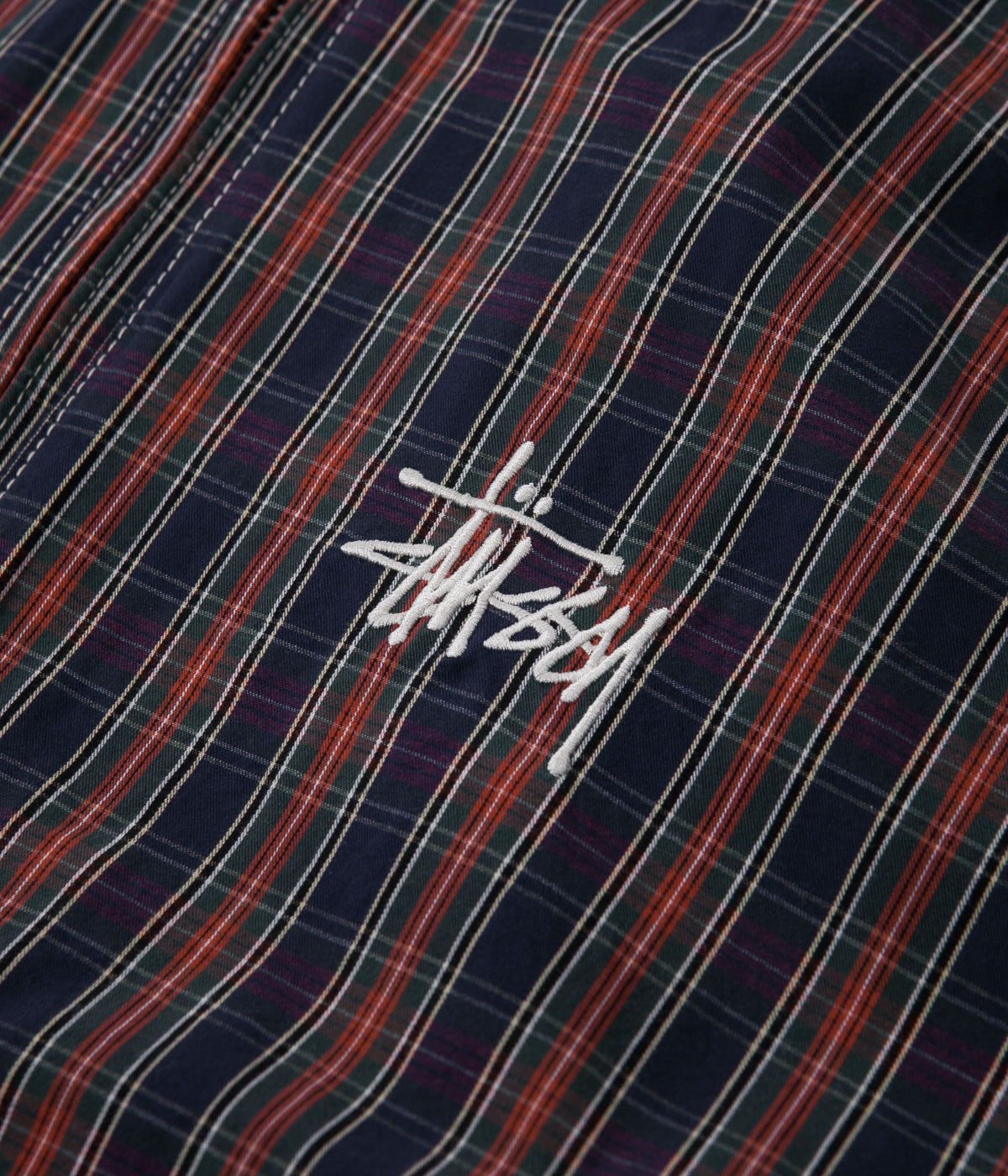 Stussy Brushed Cotton Anorak Jacket - Plaid | Flatspot