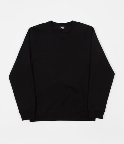 Stussy Camo Stock Crewneck Sweatshirt - Black