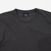 Stussy Camo Stock Pigment Dyed Long Sleeve Pocket T-Shirt - Black thumbnail