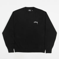 Stussy Care Label Crewneck Sweatshirt - Black thumbnail