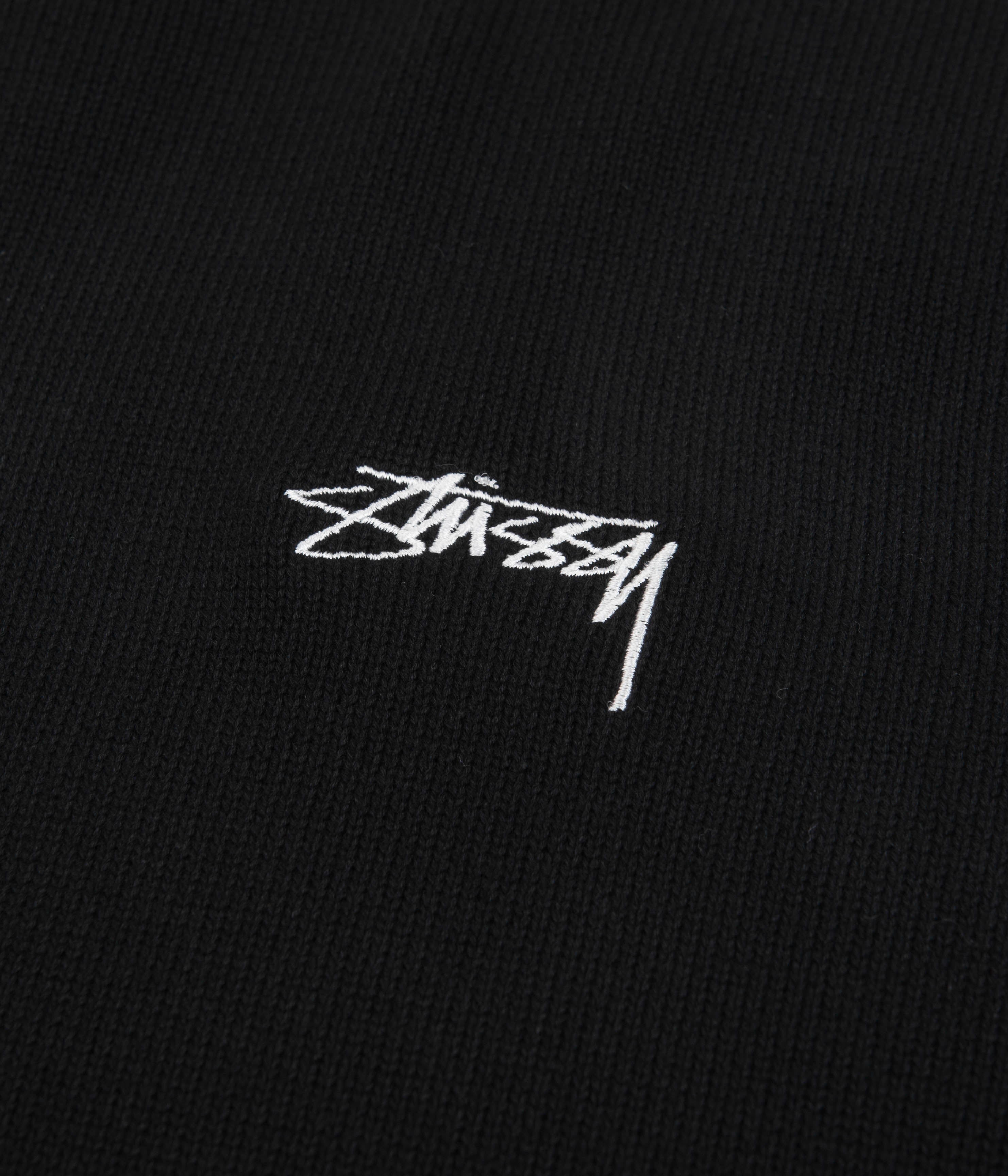 Stussy Care Label Crewneck Sweatshirt - Black | Flatspot