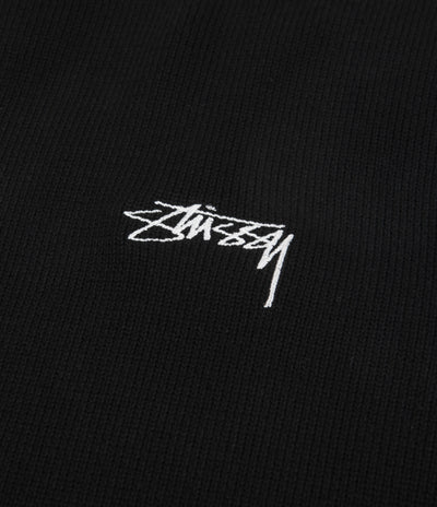 Stussy Care Label Crewneck Sweatshirt - Black