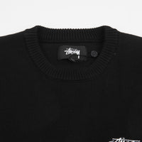 Stussy Care Label Crewneck Sweatshirt - Black thumbnail