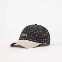 Stussy Check Suede Low Cap - Black thumbnail