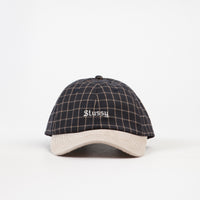 Stussy Check Suede Low Cap - Black thumbnail