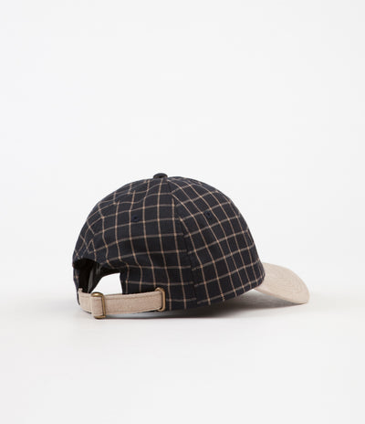 Stussy Check Suede Low Cap - Black