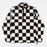 Stussy Checkered Mockneck Fleece - Black thumbnail