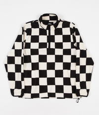 Stussy Checkered Mockneck Fleece - Black