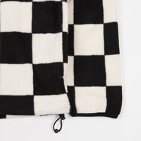 Stussy Checkered Mockneck Fleece - Black thumbnail