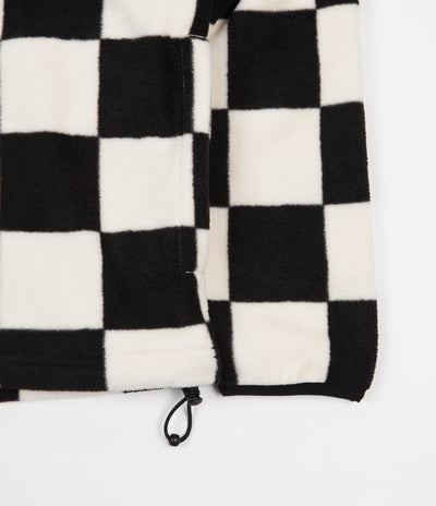 Stussy Checkered Mockneck Fleece - Black