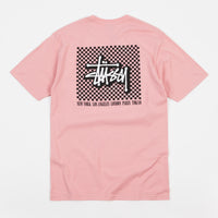 Stussy Checkers T-Shirt - Dusty Rose thumbnail