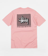 Stussy Checkers T-Shirt - Dusty Rose