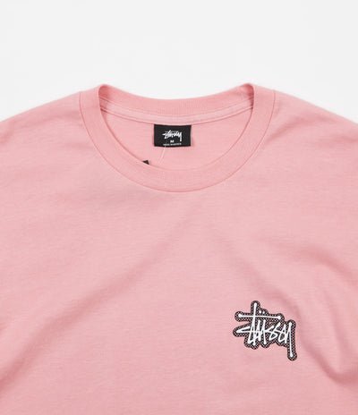 Stussy Checkers T-Shirt - Dusty Rose