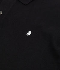 Stussy Classic Short Sleeve Polo Sweatshirt - Black | Flatspot