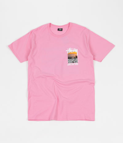 Stussy Clear Day T-Shirt - Pink