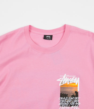 Stussy Clear Day T-Shirt - Pink