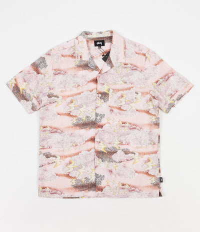 Stussy Cloud And Birds Shirt - Peach