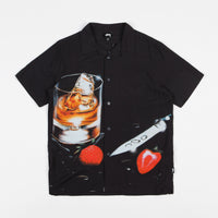 Stussy Cocktail Short Sleeve Shirt - Black thumbnail