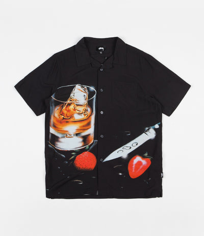 Stussy Cocktail Short Sleeve Shirt - Black