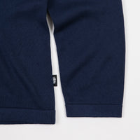 Stussy Cody Stripe Polo Sweatshirt - Navy thumbnail