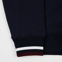 Stussy Contrast Rib Mock Neck Sweatshirt - Navy thumbnail