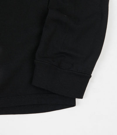 Stussy Copyright Pigment Dyed Long Sleeve T-Shirt - Black