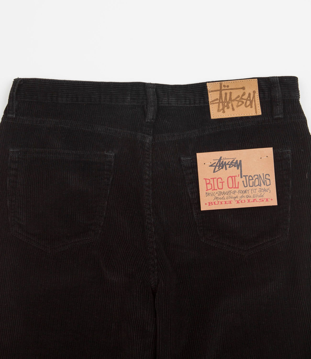 Stussy Corduroy Big Ol Jeans - Black | Flatspot