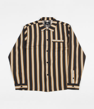 Stussy Cove Striped Shirt - Black