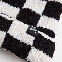 Stussy Crochet Checkered Beanie - Black thumbnail